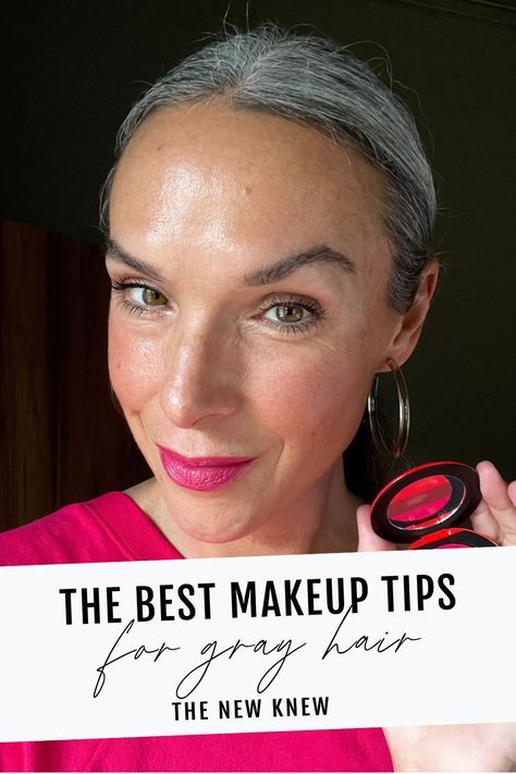 Create the BIGGEST IMPACT with the least amount of products (and effort). I’m talking about the best makeup tips for people with gray hair. If you're going through the gray hair transition right now, or you are fully gray, this post is for you! Grey Eyebrows, Grey Hair And Makeup, Best Eyebrow Makeup, Grey Hair Looks, Best Lipstick Color, Grey Hair Over 50, Lipstick For Dark Skin, Natural Makeup Tips, Hair Transition