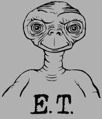 E.t Drawing, Softball Shirt Designs, Halloween Cross Stitch Charts, Et The Extra Terrestrial, Batman Tattoo, Aliens Funny, Classic Cartoon Characters, Science Fiction Novels, Kevin Costner