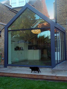 Kitchen Conservatory Extension, Gable Extension, Bifold Doors Extension, Glazed Gable, Modern Conservatory, Conservatory Extension, Kitchen Conservatory, Conservatory Kitchen, Garden Room Extensions