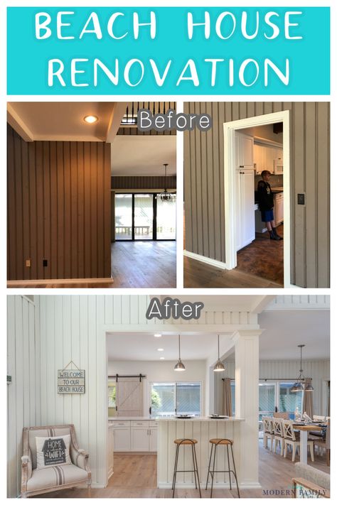 Beach House Kitchen Renovation (before & after photos) Best DIY Reno! #ad Small Beach House Renovation, Budget Beach House, Owning Property, Beach House Kitchen, Beach House Renovation, Small Beach Houses, Add A Bathroom, House Upgrades, Hilton Head Island South Carolina