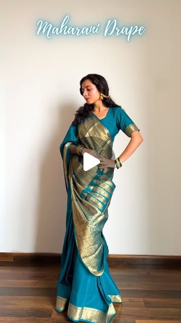 Royal Saree, Trending Blouse, Saree Drapes, Backless Blouse Designs, Saree Draping, Green Plain, Mysore Silk, Drape Saree, Backless Blouse