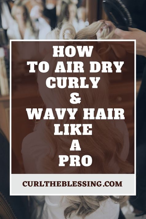 Air Dryer Hair, Air Drying Hair Tips Curls, Best Air Dry Hair Products, Best Blow Dryer For Curly Hair, Air Dry Curly Hair Without Frizz, Air Drying Curly Hair, How To Air Dry Hair For Volume, How To Dry Hair Without Blow Dryer, Twist And Clip Air Dry