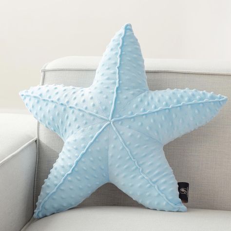 Starfish Pillow, Ocean Pillows, Beach Room Decor, Beachy Room, Kids Throw Pillows, Coastal Room, Beach Room, Well Decor, Blue Rooms