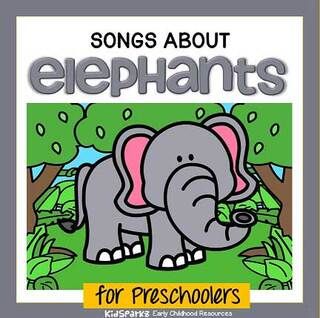 Elephants songs and rhymes - KIDSPARKZ Elephant Songs For Preschool, Preschool Elephant Activities, Elephant Preschool, Rhyming Preschool, Preschool Poems, Zoo Preschool, Prek Activities, Zoo Activities, Elephant Book