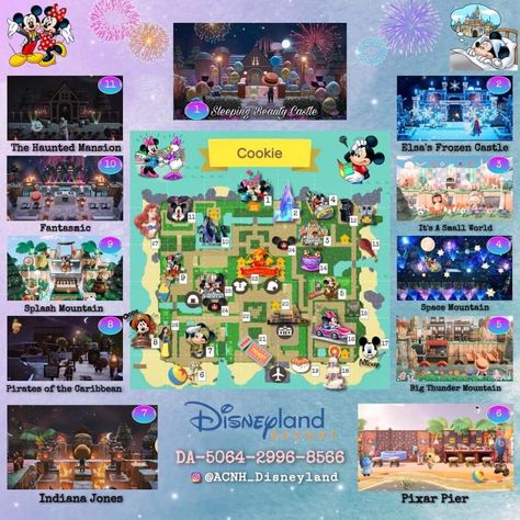 Acnh Disneyland, Disney Codes, Disneyland Entrance, Disney Island, Frozen Castle, Animal Crossing New Horizon, Celebrating 100 Years, Tema Disney, Animal Crossing Guide