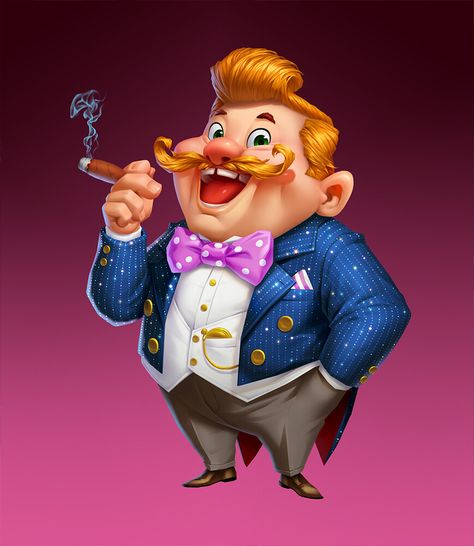 ArtStation - rich man Rich Man Character Design, Rich Character, Game Icon Design, Man Illustration, Cartoon Posters, Man Character, Rich Man, Game Icon, Fantasy Character Design