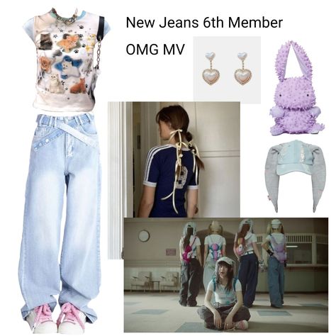 Newjeans 6th Member Outfit, New Jeans 6th Member, Newjeans Outfits, Kpop Dream, Mv Outfits, Idols Outfits, Acubi Fashion, Kpop Outfits, Stage Outfits