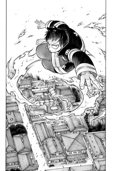 Fire Force Manga, Atsushi Okubo, Manga Prints, Atsushi Ohkubo, Shinra Kusakabe, Fire Brigade, Manga Wall, Fire Force, Anime Wall