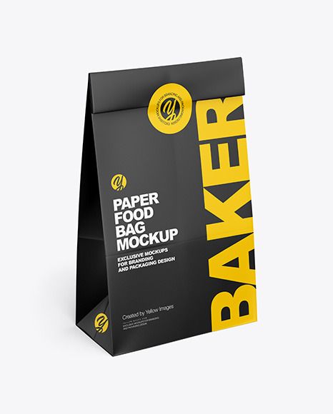 Paper Food Bag Mockup Bag Paper Design, Food Paper Bag Design, Packing Design Creative, Food Bag Design, Food Packaging Ideas, Food Package Design, Paper Food Packaging, Paper Bag Packaging, Burger Packaging