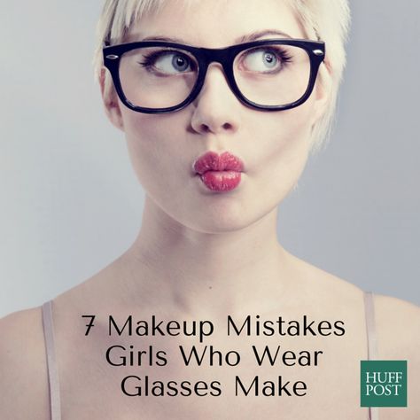 glasses makeup mistakes Glasses Makeup Looks, Cat Face Makeup, Makeup Tips Step By Step, Cat Eye Makeup Tutorial, Essential Makeup, Glasses Makeup, Cat Eye Makeup, Makeup Mistakes, Trendy Glasses