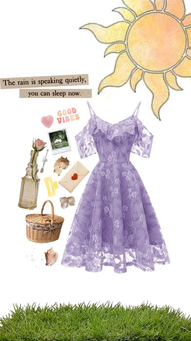 Rapunzel Aesthetic Outfit, Modern Rapunzel Outfit, Tangled Inspired Outfits, Rapunzel Inspired Outfit, Descendants Auradon, Rapunzel Disneybound, Pocahontas Dress, Rapunzel Outfit, Disney Bounds