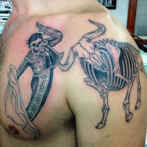 Matador and the Bull Matador Tattoo, Bull And Matador, Community Safety, About Instagram, The Bull, Well Being, Cool Tattoos, Tatting, Tattoos