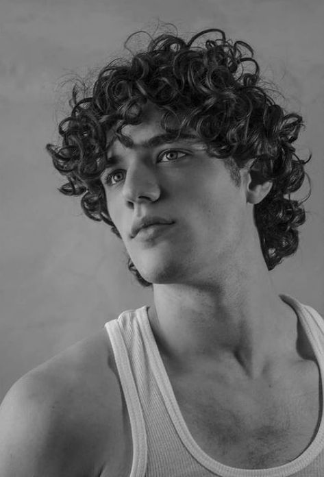 Greek Curly Hair, Greek Male Models, Greek Nose, Guys References, Male Portrait Poses, Greek Men, Brown Curly Hair, White Guys, Big Curls