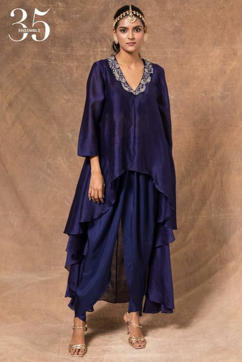 Modern Indian Fashion, Designer Kurta, Kaftan Designs, Kurta For Women, Dhoti Pants, Indo Western Dress, Salwar Kamiz, Kurta Designs Women, 35th Anniversary