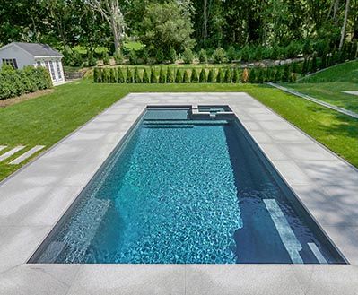 Rectangular Swimming Pools, Rectangle Pool, Fiberglass Pool, Leisure Pools, Pools Backyard Inground, Fiberglass Swimming Pools, Pool Colors, Glass Pool, Swimming Pools Inground