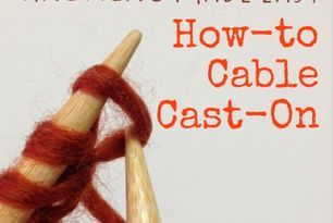 Knitting: How-To Cable Cast On Cable Cast On Knitting, Cable Cast On, Knitting 101, Cast On Knitting, Knitting Help, Knitting Basics, Knitting Blogs, Knitting Instructions, I Cord