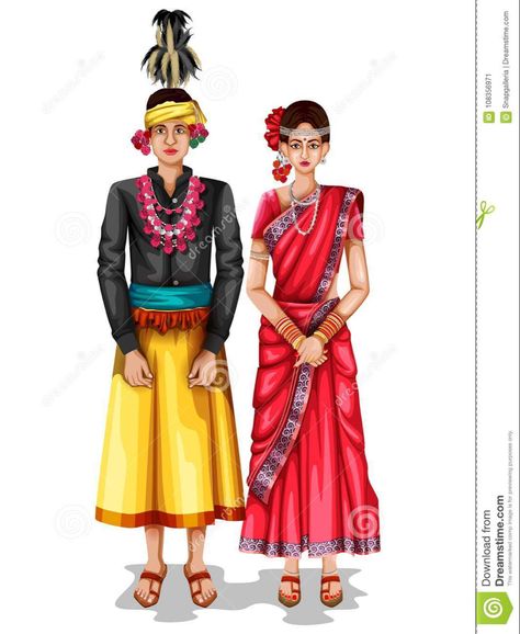 Dress Illustration Art, Wedding Couple Cartoon, Indian Illustration, Fashion Illustration Collage, Fashion Figure Drawing, Indian Dolls, Dress Illustration, Fashion Illustration Sketches Dresses, Sketches Dresses