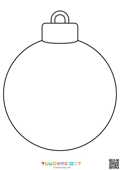 Paper Ornament Crafts For Kids, Christmas Ball Crafts For Kids, Christmas Ball Template, Ornament Printable Templates, Christmas Fine Motor Activities Toddlers, Paper Ornament Template, Christmas Ornament Template Printable, Paper Ornaments For Kids, Christmas Shapes Templates