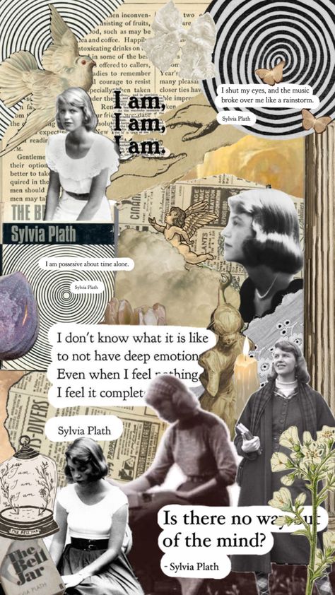 sylvia plath background collage writing poetry poet Silvia Plath, Sylvia Plath Poems, Plath Poems, Background Collage, Literature Posters, Psychology Courses, Photo Corners, Sylvia Plath, Book Writer