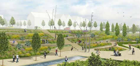 Landscape Plane, Green Infrastructure, World Landscape, Terrace Ideas, Eco City, Urban Forest, Glasgow City, Urban Agriculture, Architecture Graphics