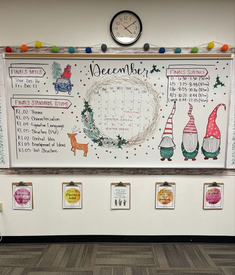 November White Board Ideas Classroom, Teacher White Board Ideas Preschool, Christmas Whiteboard Calendar Ideas, Calendar On White Board Classroom, December Whiteboard Ideas, December Whiteboard Calendar, Monthly Whiteboard Calendar Ideas, Whiteboard Design Ideas, November White Board Ideas