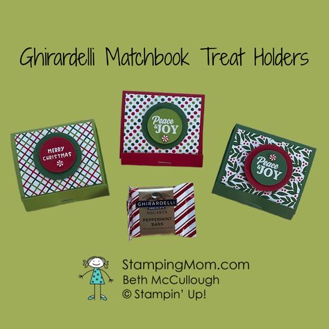 💖Ghirardelli Matchbook Treat Holders – Stamping Mom Ghirardelli Chocolate Squares, Stampin Pretty, Christmas Gift Packaging, Ghirardelli Chocolate, Treat Holders, Chocolate Squares, Treat Pouch, Peppermint Bark, Fall Mini