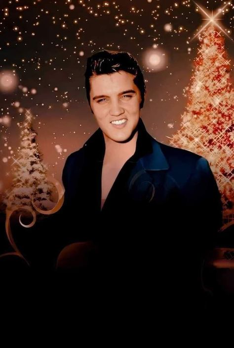 Elvis Presley Blue Christmas, Elvis Christmas, Elvis Presley Christmas, Elvis Photos, Young Elvis, Elvis Presley Pictures, Christmas Collage, Elvis Presley Photos, Priscilla Presley