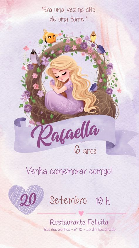 Edítate gratis usando nuestro editor online | Design by FELICITY | Invitación Digital Invitación de cumpleaños de Rapunzel

¡La invitación Invitación de cumpleaños de Rapunzel perfecta para tu evento!

Personaliza tu invitación a tu gusto con nuestro editor en línea

Nuestra invitación digital Invitación de cumpleaños de Rapunzel es totalmente personalizable. Puedes cambiar el texto, la fuente, los colores e incluso agregar fotos. Es fácil de usar y puedes crear la invitació Disney Princess Invitations, Rapunzel Birthday, Digital Invitations Wedding, Happy Birthday Art, Princess Invitations, Creative Advertising Design, 10th Birthday Parties, Princess Birthday Party, Baptism Invitations