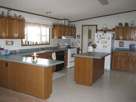 Before Mobile Home Cabinets, Mobile Home Kitchen Cabinets, Mobile Home Redo, Single Wide Remodel, Mobile Home Kitchens, Decorating Business, Mobile Home Repair, Mobile Home Kitchen, Mobile Home Makeovers