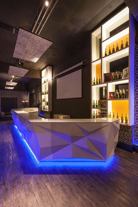 Bar/ Lounge Interior Design Restaurant Counter Design, Bar Counter Design, Café Design, Lounge Interiors, Nightclub Design, Bar Interior Design, Home Bar Designs, Counter Design, Bar Interior