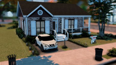 The Sims 4 3 Bedroom House, Sims 4 Atlanta House, Sims 4 Houses 1 Bedroom, The Sims 4 Cc Designer Furniture, Sims 4 Houses Builds, Starter Homes Sims 4, Sims 4 Cc Starter Home, Sims 4 House Lot Download, Urban Houses Sims 4