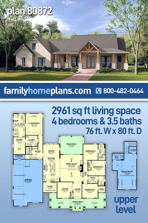 His And Her Bathroom Floorplan, House Plan For Family Of 6, Ranch 4 Bedroom Open Floor Plan, Floor Plans 5 Bedroom With Basement, 4 Bedroom Plus Office House Plans, 5 Bedroom Plus Office Floor Plan, 4 Bedroom Office House Plans, Texas Floor Plans, House Plans For Family Of 5