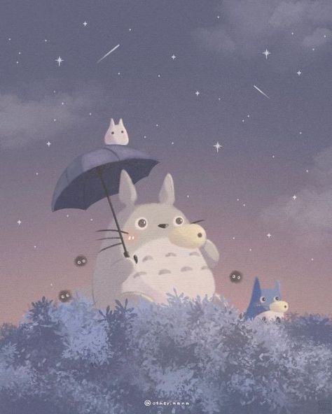 Ghibli Fanart, Totoro Art, Wallpaper Studio, Artwork Cartoon, Studio Ghibli Fanart, Studio Ghibli Background, Ghibli Artwork, Studio Ghibli Movies, Studio Ghibli Art