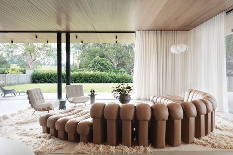 Kilior’ra by Group Architects and Jase Sullivan - Project Feature - The Local Project - The Local Project 1970s House, Living Space Ideas, Long Sofa, Guinness Book, Iconic Furniture, Space Ideas, Mid Century Furniture, Architectural Digest, Italian Design