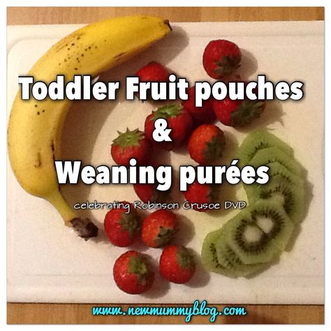 It can be hard to think of healthy snacks for toddlers, and also new ideas for weaning purees. I've compiled a few of our favourites... Fruit Smoothies For Kids, Squeeze Pouch Recipes, Pouch Recipes, Yummy Fruit Smoothies, Sugar Free Yogurt, Toddler Smoothies, Fruit Pouches, Recipes Banana, Kid Foods