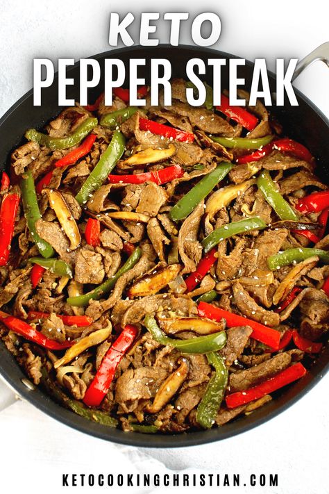 Keto Crockpot Pepper Steak Recipes, Keto Steak And Peppers, Keto Pepper Steak Low Carb Beef Stir Fry, Keto Pepper Steak Crock Pot, Keto Asian Beef Recipes, Low Carb Pepper Steak Crock Pot, Keto Crockpot Pepper Steak, Minute Steak Recipes Crockpot Keto, Keto Pepper Steak Recipe