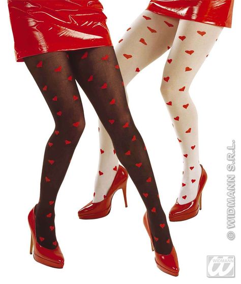 Heart tights <3 Heart Tights, Lizzie Hearts, Winter Formal, Black Tights, Red Heart, Tights, Stockings, Festival, Red