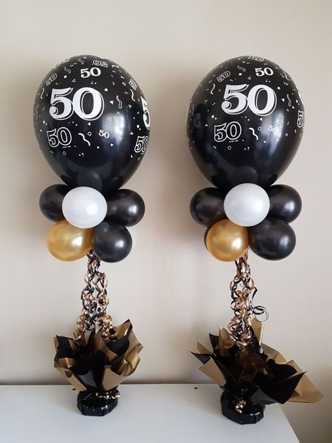 50th Birthday Party Centerpieces, 60th Birthday Centerpieces, 50th Birthday Party Ideas For Men, 50th Birthday Themes, 50th Birthday Centerpieces, Surprise 50th Birthday Party, 50th Birthday Balloons, 60th Birthday Decorations, 50th Birthday Party Decorations