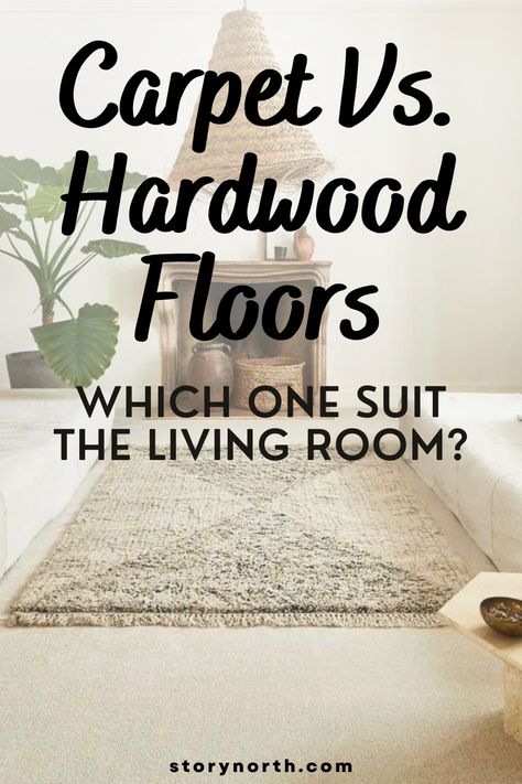 Lost on which living room flooring to choose? Read up on the pros and cons of carpet and hardwood so you can make an informed decision. #livingroomrenovations #flooringprosandcons #carpetvshardwood #homedecortips #interiordesign #HomeImprovement Living Room Ideas Carpet Floor, No Carpet Living Room, Living Room With Carpet Floors, Hardwood Living Room, Modern Farmhouse Family Room, Farmhouse Family Rooms, Best Suit, Wood Laminate Flooring, Carpet Installation