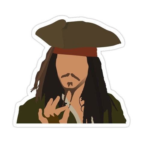 Decorate laptops, Hydro Flasks, cars and more with removable kiss-cut, vinyl decal stickers. Glossy, matte, and transparent options in various sizes. Super durable and water-resistant. Johnny Depp Stickers, Jack Sparrow Drawing, Funny Laptop Stickers, Kaptan Jack Sparrow, Johnny D, Music Stickers, Captain Jack Sparrow, Captain Jack, Jack Sparrow