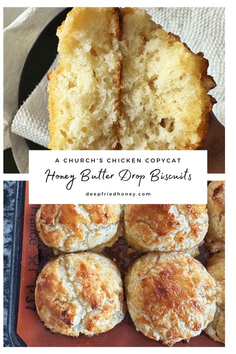 Butter Drop Biscuits, Honey Biscuit Recipe, Butter Biscuits Recipe, Honey Butter Biscuits, Drop Biscuits Recipe, Bread Biscuits, Butter Biscuits, Dough Starter, Drop Biscuits