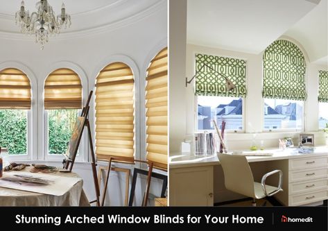 10 Stunning Arched Window Blinds for Your Home Blinds For Arched Windows, Arched Window Coverings, Curved Windows, Paper Blinds, Types Of Blinds, Window Roller Shades, Best Blinds, White Blinds, Shaped Windows