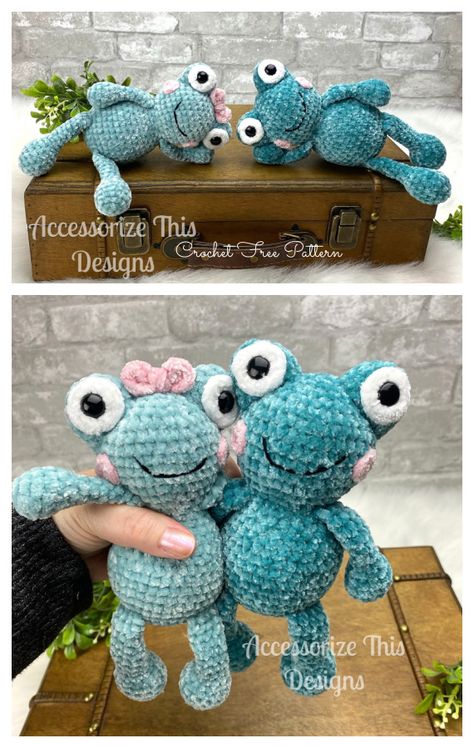 Pocket Pal Frog Crochet Free Pattern - Crochet & Knitting Crochet Frog Plushie Pattern Free, Crochet Pocket Pals Free Pattern, Crochet Pocket Pals, Free Crochet Frog Patterns, Free Frog Crochet Pattern, Leggy Froggy Crochet Pattern Free, Frog Crochet Pattern Free Amigurumi, Crochet Frog Pattern Free, Crochet Stuffy