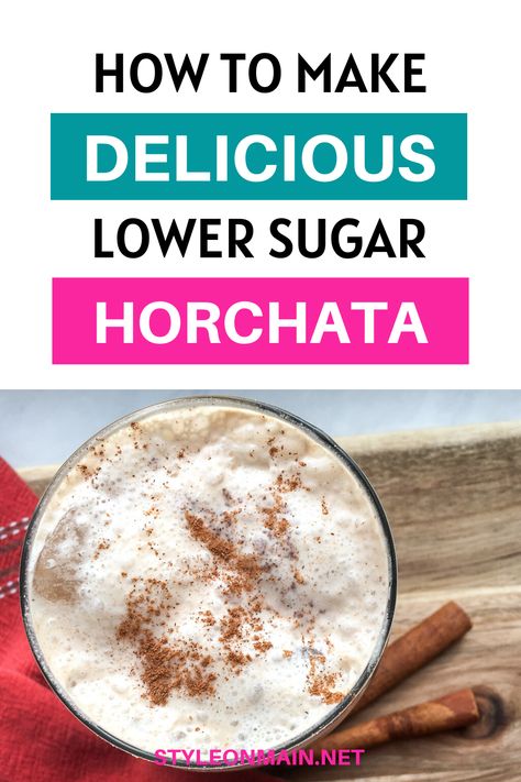 Horchata is delicious rice based Mexican drink, but can be loaded with sugar. We've made a heathier version with a lot less sugar, but all of the flavor.  Learn how to make healthy horchata that you'll love just as much. Keto Horchata Recipe, Healthy Horchata, Homemade Horchata, Horchata Recipe, Delicious Rice, Mexican Drinks, Less Sugar, Low Sugar Recipes, Healthy Drink