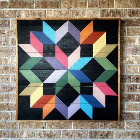 Craftsman Star Barn Quilt – Tweetle Dee Design Co. Barn Quilt Patterns Meanings, Free Barn Quilt Patterns, Wood Quilt Block, Wooden Quilt, Quilt Meaning, Wood Quilt, American Barn, Painted Barn Quilts, Barn Quilt Designs