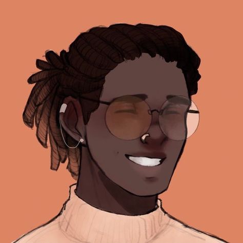 The art isn't mine, just something I found and cropped from elsewhere on Pinterest. Poc Hairstyles Drawing Male, Poc Men Art, Male With Dreads Drawing, Black Characters Design Male, Poc Male Character Design, Black Hair Reference Male, Dreads Drawing References Male, How To Draw Black Hair Men, Black Hairstyles Drawing Reference Male