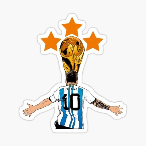 Stickers Argentina, Sticker Drawing, Argentina Team, Team Theme, Football Stickers, The Cup, The Goat, Third World, New Sticker