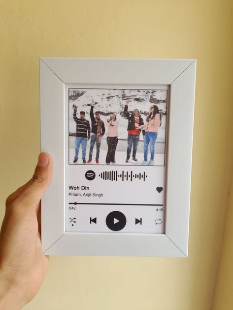 Spotify Frame, Polaroid Film, Frame, Electronic Products, White