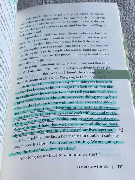 it starts with us - colleen hoover | book annotations Its Starts With Us Aesthetic, It Starts With Us Annotations, Atlas Lily, Colleen Hoover Book, Us Aesthetic, It Starts With Us, Long Love Quotes, Book Annotations, Colleen Hoover Books