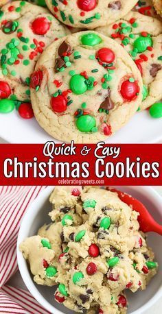 M And M Cookie Recipe Christmas, Best Homemade Christmas Cookies, M M Cookies Recipe Christmas, M And M Christmas Cookies, Soft M M Cookies Recipe, Easy M&m Cookies, Holiday M&m Cookies, M M Sugar Cookies Recipe, Christmas M&m Recipes